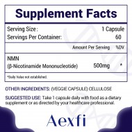 NMN Capsules 500mg (60 Count(Pack of 1))