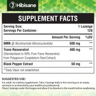 Hibisane NMN 500mg + Trans-Resveratrol  (120 Lozenges(Pack of 1))