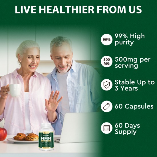 Multiniya NMN 30000MG per Bottles (60 Count(Pack of 1))