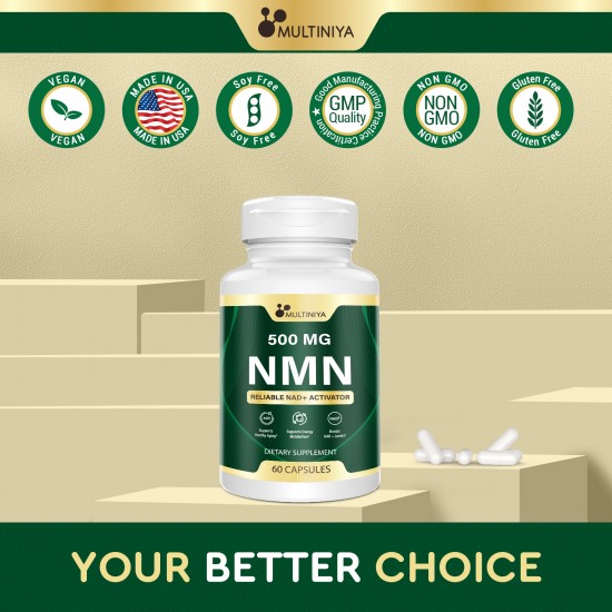 Multiniya NMN 30000MG per Bottles (60 Count(Pack of 1))