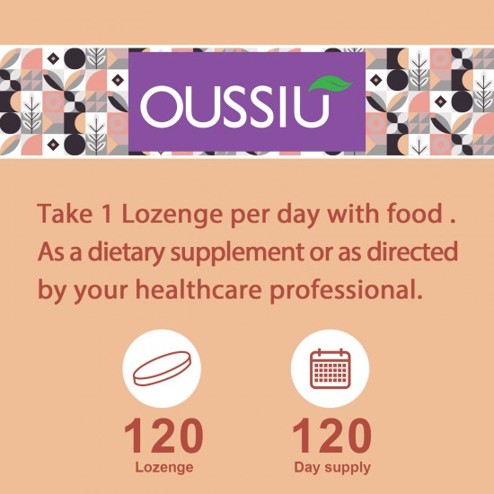 Oussiu NMN+Trans-Resveratrol Supplement 950mg per bottles (120 Lozenges(Pack of 1))