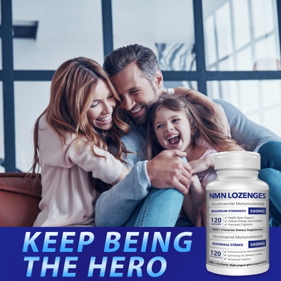NMN Plus 500MG (120 Lozenges(Pack of 1)) NMN Plus 500MG (120 Lozenges(Pack of 1))