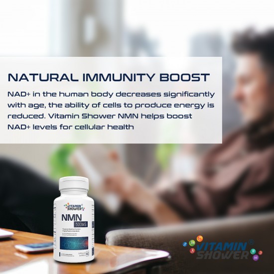 Vitamin Shower NMN Supplement 500mg (60 Count(Pack of 1) Vitamin Shower NMN Supplement 500mg (60 Count(Pack of 1)